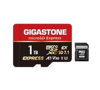 GIGASTONE Tarjeta de Memoria microSD Express de 1TB, Tarjeta de Memoria microSDXC Express SD 7.1 Velocidad hasta R/W 800/650MB/s Compatible con Nintendo Switch 2, cámara Profesional, A1 V30 U3