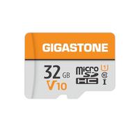 GIGASTONE Tarjeta Micro SD 32GB, V10 Grabación de Video, para Cámaras de Seguridad, Vigilancia, Dash CAM y Drone, hasta 90MB/s, MicroSDHC UHS-I Clase 10 con Adaptador