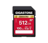 GIGASTONE Tarjeta SD 512GB, 1 Minicaja, Camera Plus, V30 SDXC Tarjeta de Memoria Alta Velocidad 4K Ultra HD UHD Vídeo Compatible con Canon Sony Kodak Cámara Digital