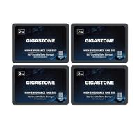 Gigastone Unidad SSD NAS 2 TB (paquete de 4) 24/7 durable TLC RAID de almacenamiento de datos en red, almacenado conectado a la red, discos duros internos SATA 2.5