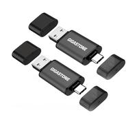 【GIGASTONE】 USB 16GB Pack de 2, 2-en-1 Dual OTG, Z40 USB 3.2 Gen 1, USB-A y USB-C, Confiable para Almacenamiento, Compartir Archivos, Copias de Seguridad, Compatible con USB 2.0 / USB 3.0 / USB 3.1
