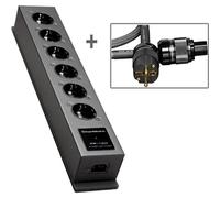 GigaWatt Pack PF-1 EVO con LC-2 EVO 1,5m - Regleta, barra de enchufes o protector contra sobretensiones, Protección contra sobretensiones