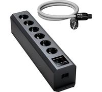 GigaWatt Pack PF-2 EVO+ negro con PowerSync PLUS 1,5m - Regleta, barra de enchufes o protector contra sobretensiones, Protección contra sobretensiones