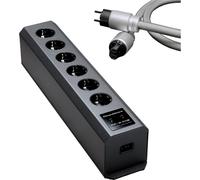 GigaWatt Pack PF-2 EVO+ negro con PowerSync ULTRA 1,5m - Regleta, barra de enchufes o protector contra sobretensiones