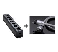 GigaWatt Pack PF-2 EVO+ negro + PowerSync ULTRA 1,5m - Regleta, barra de enchufes o protector contra sobretensiones