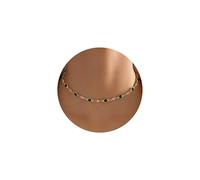 GIGB PBDK Gargantilla verde para mujer, collar de cadena de cristal con colgante de lágrima dorada brillante, accesorios de joyería para fiesta de graduación, regalos del día de San Valentín, L, Acero