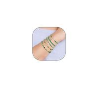 GIGB PBDK Juego de pulseras de la suerte con cruz de mal de ojo, con amuleto de cuerda tejida en capas coloridas, regalos de joyería de moda para mujeres, 3.14, aleación, No es una piedra preciosa