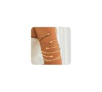 GIGB PBDK Juego de pulseras doradas para mujer, minimalismo, ajustable, bohemio, en capas, apilables, para vacaciones en la playa, L, aleación, No es una piedra preciosa