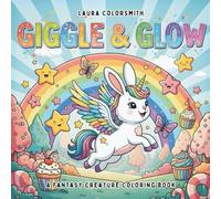 Giggle & Glow - A Fantasy Creature Coloring Book: A Whimsical Coloring Adventure with Cute Dragons, Magical Critters & Fantasy Friends for All Ages (Coloring Books for Kids: Animals)