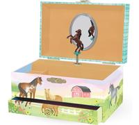 Giggle & Honey Joyero Musical de Cavalla para Niñas - Cavalla Bailarín con Espejo, Regalo de Cavalla para Niñas, Regalo de Cumpleaños para Niños, Edades 3-10