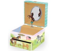 Giggle & Honey Joyero Musical de Cavalla para Niñas - Cavalla Bailarín con Espejo, Regalo de Cavalla para Niñas, Regalo de Cumpleaños para Niños, Edades 3-10