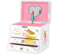 Giggle & Honey Joyero Musical de Princesa para Niñas - Caja de Música Infantil con Princesa Giratorio, Regalo de Cumpleaños Princesa para Niñas, 17,1 x 13,3 x 15,2 cm - Edades 3-10