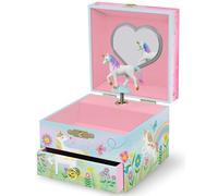 Giggle & Honey Joyero Musical de Unicornio para Niñas - Unicornio Bailarín con Espejo, Regalo de Unicornio para Niñas, Regalo de Cumpleaños para Niños, Edades 3-10