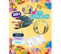 Giggles CVC Workbook - Book 4: CVC Words |Book 4 of 5 | 8.5x11in 25+ pages:: Read Trace and Spell Activity Workbook to Learn (Giggles Fun Learning CVC WorkBook - Learn to READ TRACE SPELL)