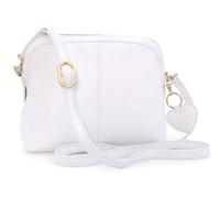 Gigi - Bolso Bandolera Pequeño de Piel Auténtica - Bolsito Cruzado de Mujer - Bolso de Mano con Correa Ajustable - Othello 10190 - Blanco