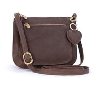 Gigi - Bolso Bandolera Pequeño de Piel Auténtica - Bolsito Cruzado para Mujer - Bolso de Mano con Correa Ajustable - Othello 9975 - Marrón