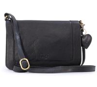 Gigi - Bolso Bandolera Pequeño de Piel Auténtica - Bolsito Cruzado para Mujer - Bolso de Mano con Correa Ajustable - Giovanna 8948 - Negro