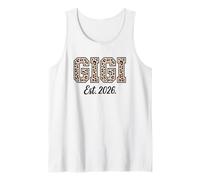 Gigi EST 2026 - Diseño de Abuela con Estampado de Leopardo Camiseta sin Mangas