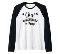 Gigi Forever A Hug - La Abuela Favorita de los Nietos de la Familia Genial Camiseta Manga Raglan