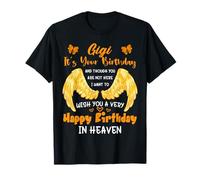 Gigi It's Your Birthday in Heaven Angel Love Remembrance Camiseta
