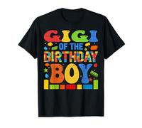 Gigi of The Birthday Boy Building Block Fiesta de cumpleaños Camiseta