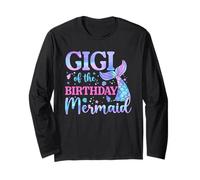 Gigi of The Birthday Mermaid Family Matching Party Squad Manga Larga