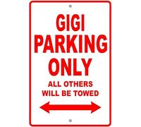 Gigi Parking Only Boat Ship Yacht Marina Lake Dock Reservado Letrero Metálico