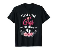 Gigi por Primera Vez Ascendido a Gigi EST 2026 Día de la Madre Camiseta