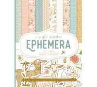 Gigi’s Farm Ephemera Book: Goats: Hand-drawn scrapbook paper and cut-apart illustrations - 50 double-sided pages for junk journals, collage, card making, origami, and dollhouse wallpaper