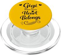 Gigi Where Every Heart Belongs - Orgullosa Familia Amorosa Abuela PopSockets PopGrip para MagSafe
