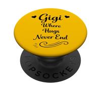 Gigi Where Hugs Never End - La Abuela Favorita de los Nietos geniales PopSockets PopGrip Adhesivo