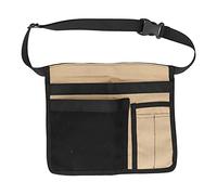 Gigicial Bolsa para cinturón de herramientas de un solo lado, bolsa unilateral para colgar en la cintura, delantal de herramientas unisex, construcción de lona duradera, para (KHAKI BLACK)