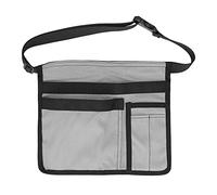 Gigicial Bolsa para cinturón de herramientas de un solo lado, bolsa unilateral para colgar en la cintura, delantal de herramientas unisex, construcción de lona duradera, para (GREY)