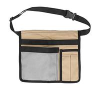 Gigicial Bolsa para cinturón de herramientas de un solo lado, bolsa unilateral para colgar en la cintura, delantal de herramientas unisex, construcción de lona duradera, para (KHAKI GRAY)