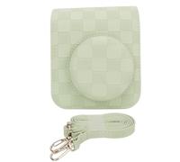 Gigicial - Funda para cámara, diseño de Cuadros Vintage, portátil, para Almacenamiento de Viaje, para Mini 12 (Verde)