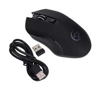 Gigicial Ratón Ratón Recargable 2.4GHz USB Silencioso 6 Teclas Ratón Ergonómico Suministros de Computadora con Receptor USB y Cable de Carga