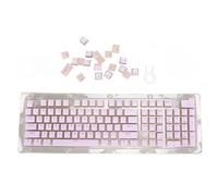 Gigicial Teclas Teclas mecánicas para teclados, 130 Teclas ABS Teclas ergonómicas Personalizadas de Dos Colores con Extractor de Teclas para la mayoría de Las Teclas 61 64 68 72 (Purple)