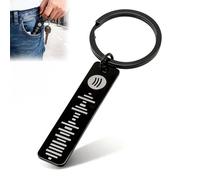 Gigikill 1 llavero personalizado, regalo musical grabado personalizado con código Spotify, llavero de acero inoxidable para él o ella, regalo de cumpleaños de aniversario de pareja