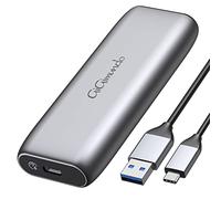 GiGimundo Carcasa M.2 SATA, Carcasa SSD M2 con UASP, USB C 3.2 Gen 2 6Gbps Caja Disco Duro para SSD M.2 PCIE B-Key/B&M-Key 2230/2242/2260/2280, con Cable USB C y Cable USB A