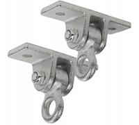 GigiToys® Juego de 2 Ganchos para Columpio suspensión, Tipo I, fijación de Hamaca, Perno galvanizado para Vigas de Madera, Juego de Tornillos oscilantes, Soportes para Parque Infantil