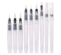 gigitube 18 unidades de pinceles de agua, lápices de acuarela rellenables, pincel de agua con depósito (vacío)