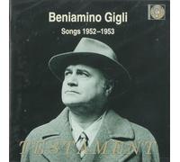 Gigli,Beniamino - Songs 1952-1953