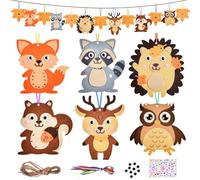 Gigmeta 13 Kits de Manualidades con Animales OtoñAles para NiñOs, Kits Creativos OtoñAles, Decorativas OtoñO, Manualidades Creativas para Decorar, OtoñO, AccióN De Gracias, CumpleañOs