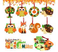 Gigmeta 8 Kits de Manualidades con Animales OtoñAles para NiñOs, Kits Creativos OtoñAles, Decorativas OtoñO, Manualidades Creativas para Decorar, OtoñO, AccióN De Gracias, CumpleañOs