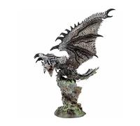 Gigsja 22 cm Monster Hunter Velkhana Figura de Acción PVC Juguete Personaje Modelo Decoración Estatua Regalos Coleccionables (Color: Marrón)