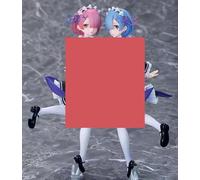 Gigsja Figura de anime Girl Ecchi Waifu, personajes de anime japoneses Re:Life In A Different World From Zero Rem Ram Maid Beautiful Girl Figura de acción modelo adulto muñeca juguetes niños adornos