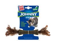 GiGwi Rosewood Pet Products Juguete Interactivo para Gatos de Hierba gatera y Plumas, para Gatos de Interior y Exterior, Blanco/marrón