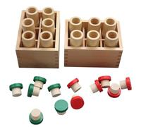 Gihioue Auditory Sensory Toys | Juguetes de madera para la promoción sensorial y la educación de la primera infancia, entrenamiento auditivo para niños cilindro de ruido | Para juego educativo