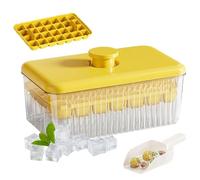 Gihioue Cubitera con tapa,Congelador cubierto Máquina de cubitos de hielo