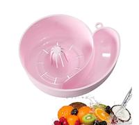 Gihioue Cuenco de lavado de frutas con colador, colador giratorio en forma de caracol, utensilios de cocina para tomates, fresas, ensaladas, alimentos, mezcla, almacenamiento, fregadero, grifo